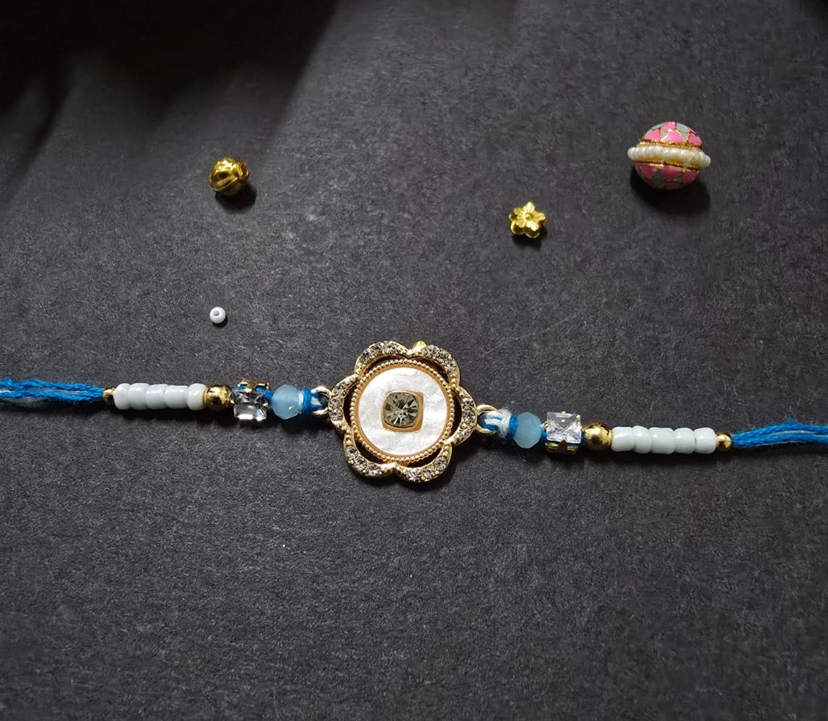 Pearl Crown Rakhi