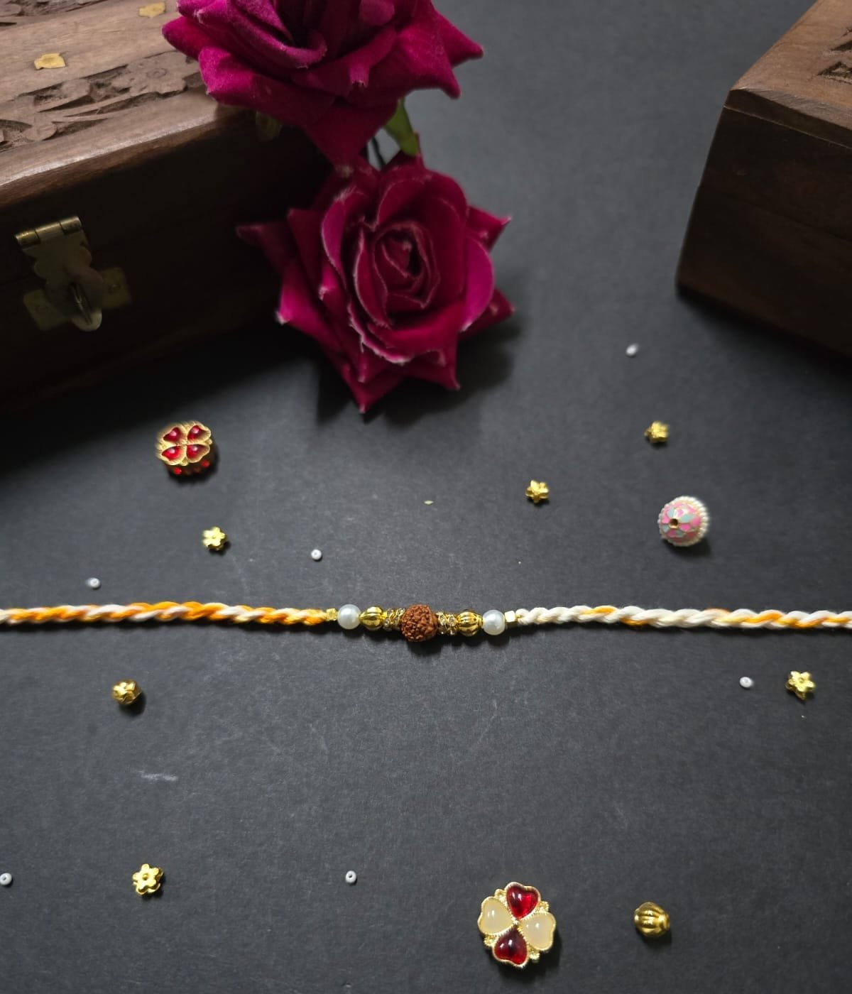 Divine Rudraksha Pearl Rakhi
