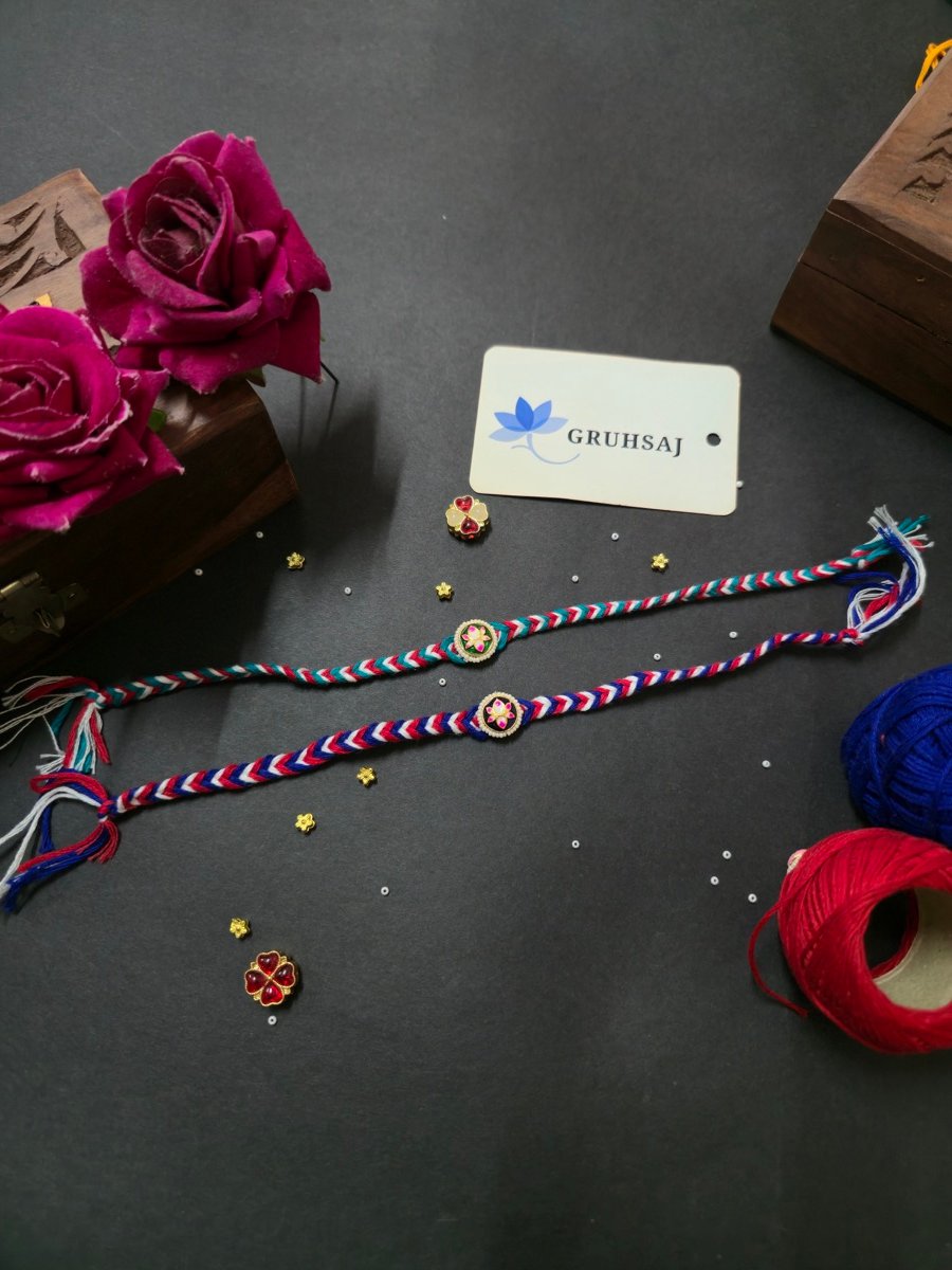 Lotus Braided Rakhi