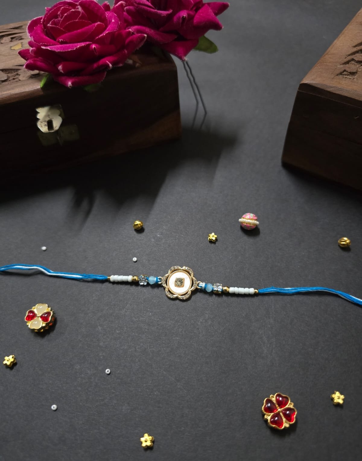 Pearl Crown Rakhi